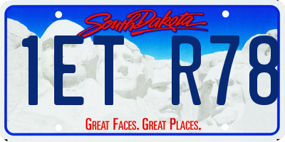 SD license plate 1ETR78