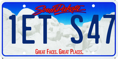 SD license plate 1ETS47