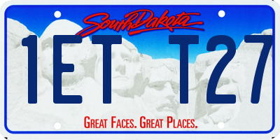 SD license plate 1ETT27