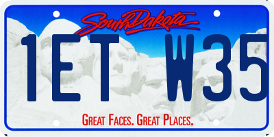SD license plate 1ETW35