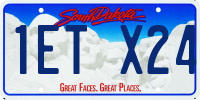SD license plate 1ETX24