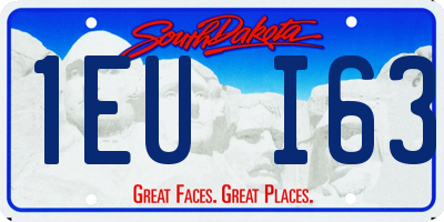 SD license plate 1EUI63