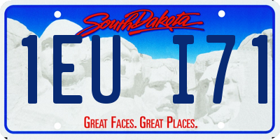 SD license plate 1EUI71