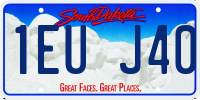 SD license plate 1EUJ40