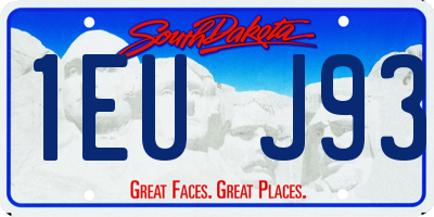 SD license plate 1EUJ93