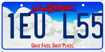 SD license plate 1EUL55
