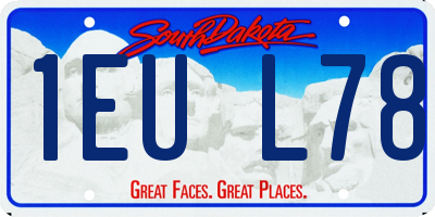 SD license plate 1EUL78