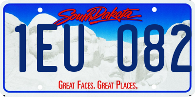 SD license plate 1EUO82