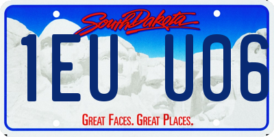 SD license plate 1EUU06