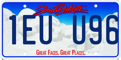 SD license plate 1EUU96