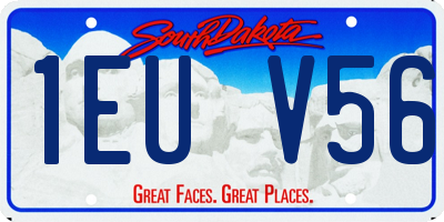 SD license plate 1EUV56
