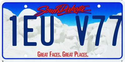 SD license plate 1EUV77