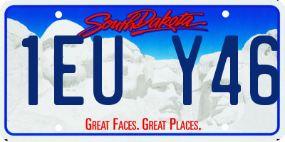SD license plate 1EUY46