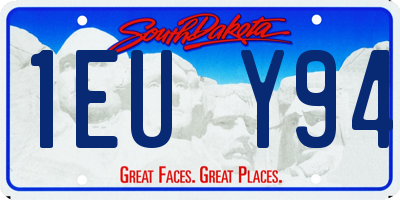SD license plate 1EUY94