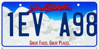 SD license plate 1EVA98