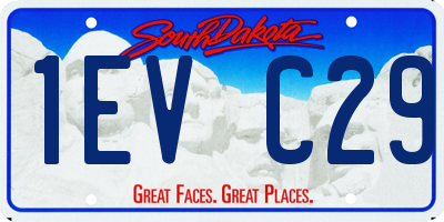 SD license plate 1EVC29