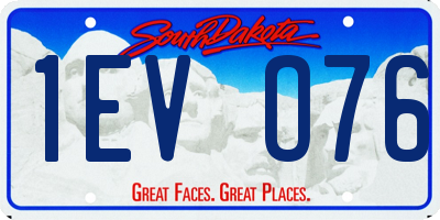 SD license plate 1EVO76