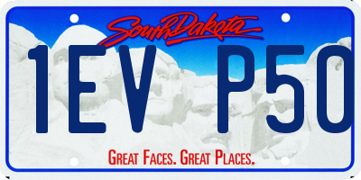 SD license plate 1EVP50