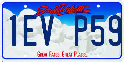 SD license plate 1EVP59