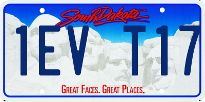SD license plate 1EVT17