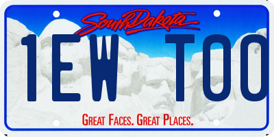 SD license plate 1EWT00