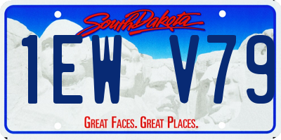 SD license plate 1EWV79