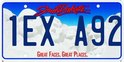 SD license plate 1EXA92
