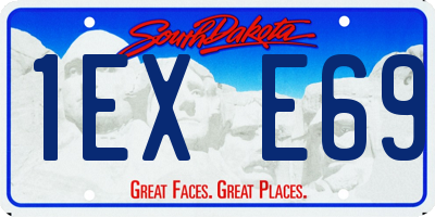 SD license plate 1EXE69