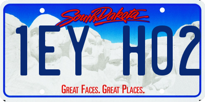 SD license plate 1EYH02