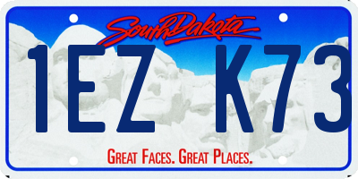SD license plate 1EZK73