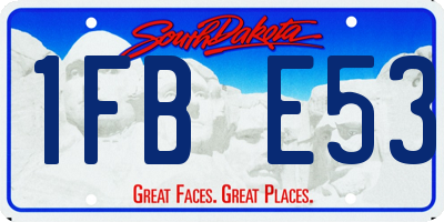 SD license plate 1FBE53