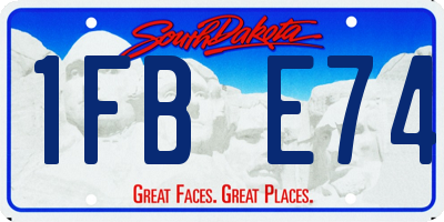 SD license plate 1FBE74