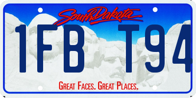 SD license plate 1FBT94