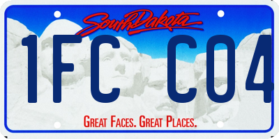 SD license plate 1FCC04