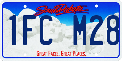 SD license plate 1FCM28