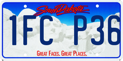 SD license plate 1FCP36
