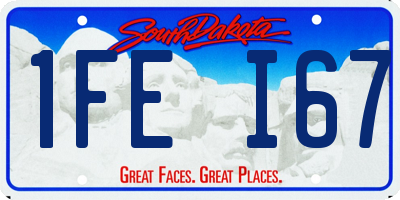 SD license plate 1FEI67