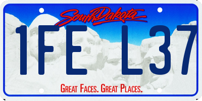 SD license plate 1FEL37