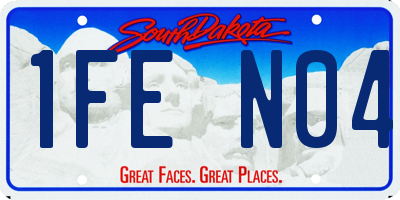 SD license plate 1FEN04