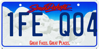 SD license plate 1FEQ04