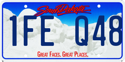 SD license plate 1FEQ48