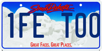 SD license plate 1FET00