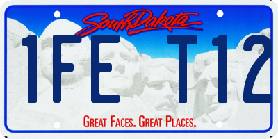 SD license plate 1FET12