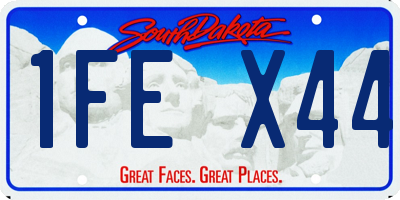 SD license plate 1FEX44