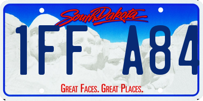 SD license plate 1FFA84