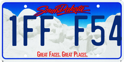 SD license plate 1FFF54