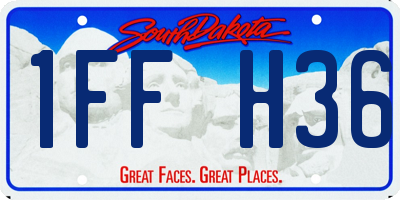 SD license plate 1FFH36