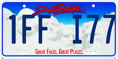 SD license plate 1FFI77