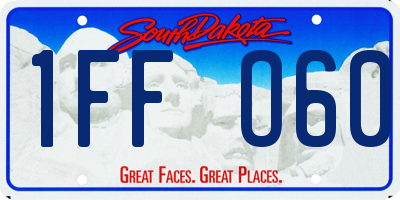 SD license plate 1FFO60