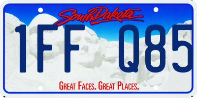 SD license plate 1FFQ85
